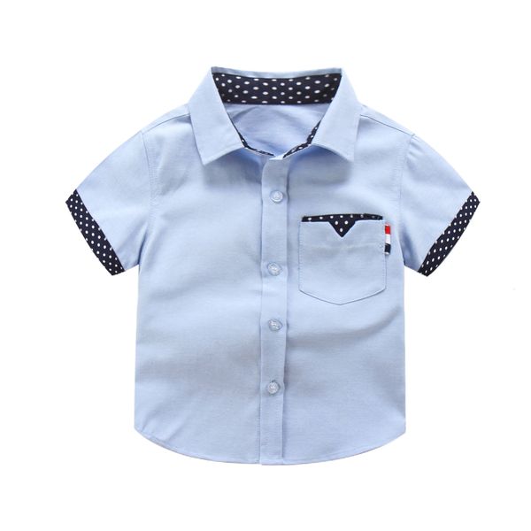 Camisas para niños IENENS Verano Niños Niños Caballeros Camisa Tops Ropa Niños Bebé Niño Formal Algodón Manga corta Top Camiseta Ropa Blusa 230403