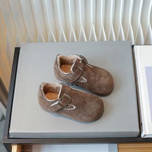 kinderschoenen 2023 nieuwe katoenen babyschoenen, vrijetijdsschoenen voor meisjes, jongensschoenen, winterwarmte, pluche modeschoenen