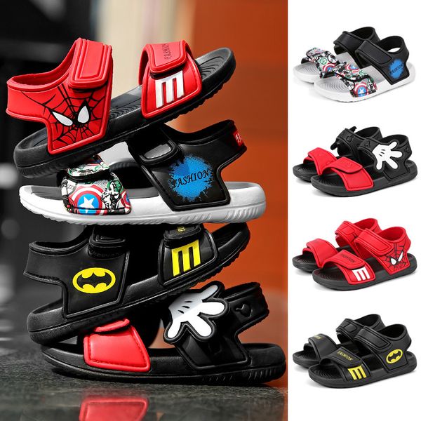 Zapatos para niños 2023 Summer NUEVOS Sandalias para niños Zapatos de bebé Versión coreana de la marea Cartoon Boys and Girls Light-Toe Beach Shoe