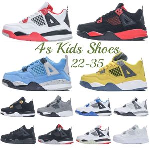 basketball baby kids shoes 4 4s black sneakers boys cat designer military trainers kid youth toddler infants runner shoe Athletic Outdoor children boy Pour sneaker