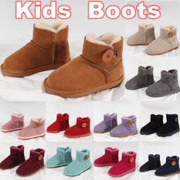 Zapatos para niños 3352 Botas australianas de nieve para niños pequeños, botines feos, zapatillas de deporte para niños, zapatillas de diseñador de cuero, zapatos para jóvenes, botas de invierno para niñas