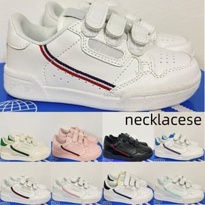 Chaussures pour enfants Années 80 Casual Garçons Continental Enfants Baskets 80 Filles Jeunes Sport Chaussure de course Tout-petits Coureur Entraîneurs d'extérieur Enfant Baskets athlétiques Noir Blanc Rose