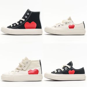 Chaussures Enfants All Star Canvas Play Love With Eyes Heart 1970 Sneakers Garçons Filles 1970s Classic Casual Beige Black Trainers Enfants Jeunesse Kid Toddler Outdoor Sport Shoe