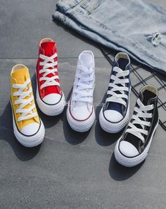 Kinderschoenen baby canvas Sneakers Ademend Leisure designer schoenen jongens meisjes Hoge schoenen 5 kleuren C65427076367