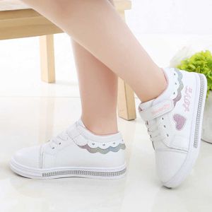 Enfants Chaussures Garçons Sneakers En Cuir Étanche Air Mesh Chaussures Blanc Enfants Sport Running Filles Sneaker Teen School Trainers TX43 G1025