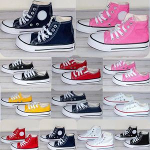 Kinderschoenen canvas 1970s klassieke casual sneakers espadrille chucks schoenontwerper baby jeugd ademend wit zwart kind klimmenaker