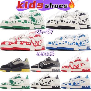 Chaussures pour enfants Casual Cricket Shoe Designer Baby Trainers Black Kid Youth Infants enfant Boy Girl Children Taille 26-37