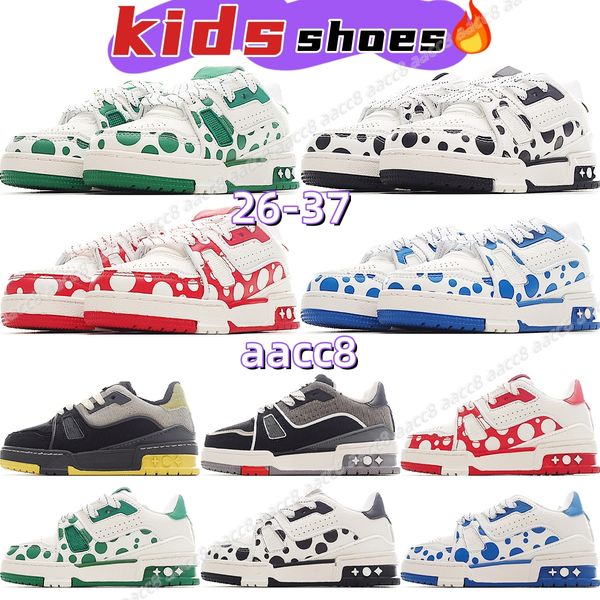 Chaussures pour enfants Casual Cricket Shoe Designer Baby Trainers Black Kid Youth Infants enfant Boy Girl Children Taille 26-37