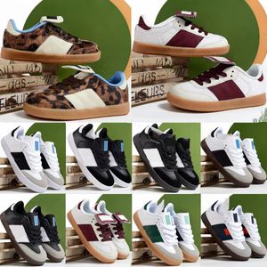 Kinderschoenen Ssambas Running jongens sneakers meisjes kinderen jeugdjongeren kauwgom schoen pony peuter luipaardtrainers konden zwarte crème witte croe groene schoenen maat eur 24-35