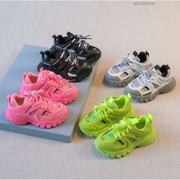 Zapatos para niños Zapatillas de deporte de diseñador Primavera Otoño Zapatos para niños Niños Niñas Deportes Transpirable Niño Bebé Jóvenes Entrenadores casuales Niños pequeños Bebés Moda Zapatillas deportivas 23