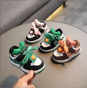Kinderschoenen eerste wandelaars comfortabele kinderen sneakers ontwerper kleine jongens meisjes peuter groen+roze+oranje ademende baby eur maat 16-20