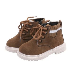 Kinderschoenen voor meisjes Snowboots Mode Streep Herfst Winter Babymeisjesschoenen Jongens Enkellaarsjes Baby Peuter Sneakers Maat 21-30 240219