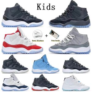 Zapatos para niños Jumpman 11 Zapatillas de baloncesto para niños pequeños Bebés Niñas Cherry 11s Space Jam Gamma Blue Bred Enfant Infant Youth Niños Zapatillas de deporte Entrenadores