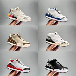 Zapatos para niños Jumpman 3s Niños pequeños Niños Escuela primaria Baloncesto en venta Zapato juvenil Entrenadores deportivos Bebés Zapatillas Scotts Designe Entrenador Bebé Deportes US7.5C-US5Y