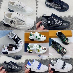 Chaussures pour enfants Low Zero Designer Sneakers décontractés Custom Toddler Girls Boys Luxury Brand Trainers Children Youth Outdoor Platform Shoe Whitewlsi #