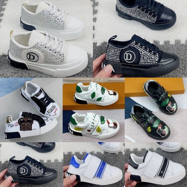 Chaussures pour enfants Low Zero Designer Sneakers décontractés Custom Toddler Girls Boys Luxury Brand Trainers Children Youth Outdoor Platform Shoe Whitewlsi #