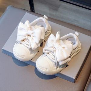 Kinderschoenen Niet-slip zachte zool canvas schoenen peuter kind casual sneakers veelzijdige ademende kinderen schoenen bowknot mode meiden schoenen