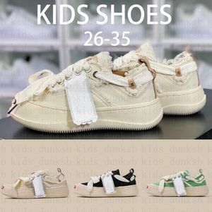 Kinderschoenen Smilerepublic Canvas Casual Sneakers Trainer Kinderen schoenen jongens meisjes meisjes zwart groen witte ontwerper maat 26-35 b4te#