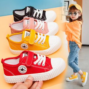 Kinderschoenen Lente Herfst Nieuwe Jongens Meisjes Canvas Sneakers Koreaanse School Prestaties Ademende Kinderschoenen Baby Sport Peuter Schoenen