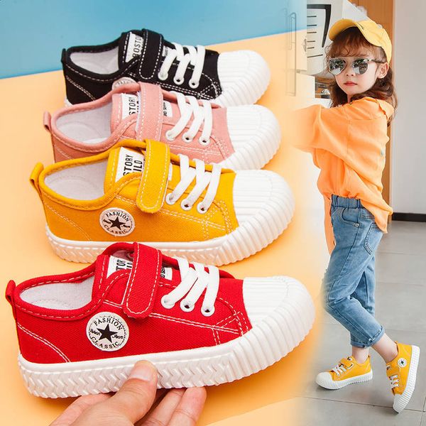 Chaussures de printemps et d'automne pour enfants, baskets en toile pour garçons et filles, respirantes, pour Performance scolaire coréenne, chaussures de sport pour bébés et tout-petits