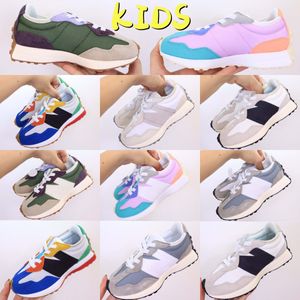 327 Sneakers Kids N327 Chaussures de course Bandier Sea Salt Wheat Multicolor Béget Bénéres Black Gris clair Gris kaki MS327 Taille de l'entraîneur 26-37 T9FD #