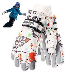 Skihandschoenen voor kinderen, waterdicht, sneeuwskiën, warme wanten, antislip, winddicht, snowboardhandschoenen voor winterjongens, meisjes, buitensporten 240116