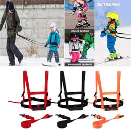 Skitrainingsriem voor kinderen Anti-vallende borstband Skiën Veiligheid Tractieharnas Touw met nylon gespen 231228