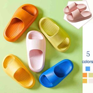 Enfants pantoufles antidérapant maison chaussures fond souple salle de bain plage diapositives sandales enfant garçon fille tongs enfants claquette G1218