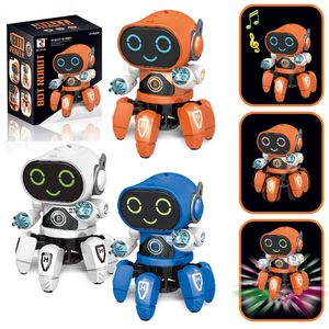 Kids Smart Dance Robots Music a conduit 6 griffes Octopus Robot d'anniversaire Toys pour enfants Early Education Baby Toy Boys Garçons 231221