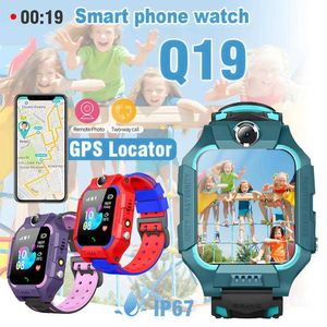 Enfants montre intelligente filles garçons montre intelligente Gps Tracker pour enfants appel téléphonique écran tactile étanche à l'eau Smartwatch Anti caméra Sos