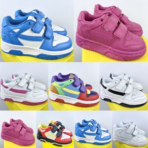 Kindersneakers Lage Designer Out ofs Office Peuterschoenen Jongens Meisjes Tops Trainers Kinderen Jeugdschoen Zwart Wit Blauw Rood Roze ow Vintage Sneaker maat f1Q4#