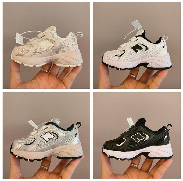 Sneakers pour enfants NB Casual 530 Boys Girls Chaussures Enfants jeunes Traineurs d'extérieur Trainers Kiddlers Sport Shoe Black Grey Grey Grey Grey Pink White Navy Beige Casual 25-37