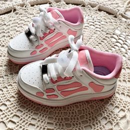 Sneakers pour enfants Squelette Chaussures décontractées Designer Skel Top Chaussures Lowe Childre