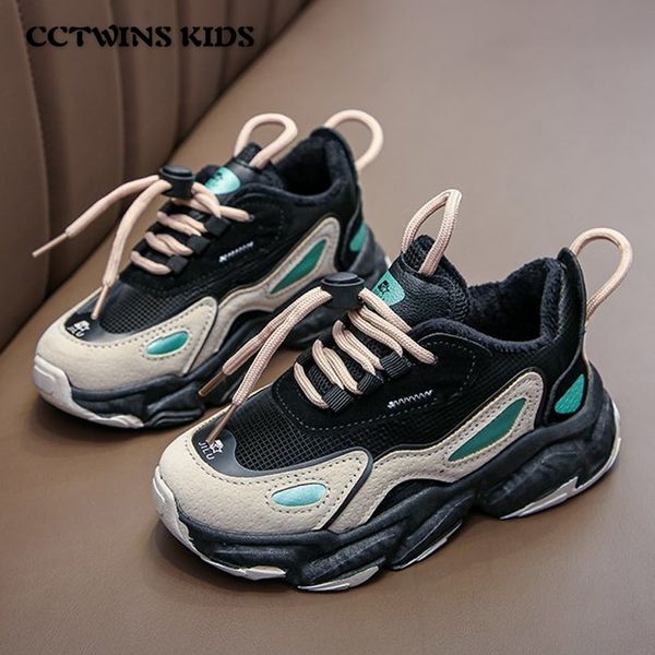 Baskets pour enfants Winter Boys Fashion Trainers Enfants Chunky Sneakers Baby Chaussures chaudes Filles Casual Sport Sneaker PY-SN-124 210308