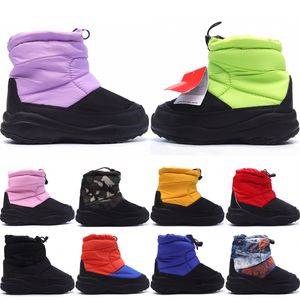 Kids Snow Boots Winter Keep warme jongens meisjes sneakers klassieke noord sneeuwberg camo met down jassen buitenbaby's casual schoenen maat 26-37
