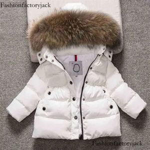 Kids Snowsuit Capon de combinaison Boys d'hiver Snow Wear Ush Cotton Thermal Children Outwear Parkas Fur Collar 4-13T
