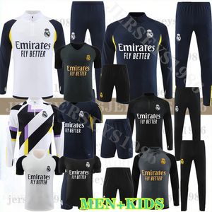 Tracksuits voor kinderen voetbal stelt Real Madrid Tracksuit Set 23 24 Bellingham Vini Jr.Mannen en kinderen voetbalkit Chandal Futbol Survetement Madrides Trainingspak Shirt