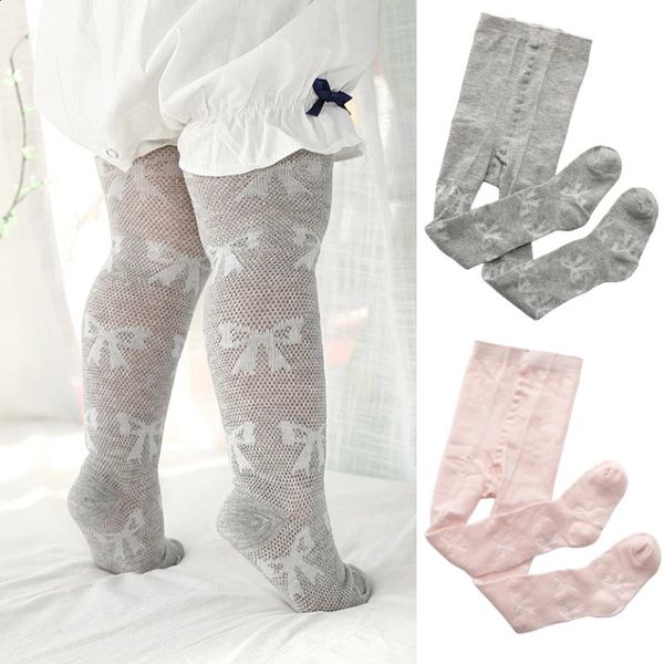 Chaussettes pour enfants 0 8y bébé fille printemps d'été collants en tricot en tricot d'enfants