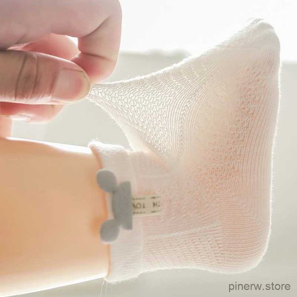 Calcetines para niños, 1 par de calcetines para niños, calcetines tobilleros de malla de verano para bebés, calcetines para niños pequeños, ropa transpirable bonita para recién nacidos