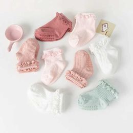 Chaussettes pour enfants 1 paire de chaussettes pour bébé nouveau-né bébé chaussettes en coton mignonnes pour bébés filles accessoires 0-6.6-12.12-24 mois babyl2405