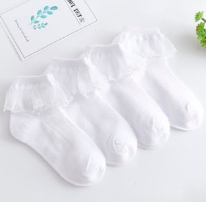 Kinder sokken 10 paar/batch witte katoenen dans prinses sokken Soft Sweat Children's Lace Born Baby Supplies unisex 230408