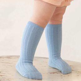 Kinder sokken 12 kleuren van katoenen sokken voor jongens en meisjes casual rib knie hoge baby lange buis sokken laarzen sokken kinderpoot warme socksl2405