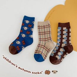 Chaussettes pour enfants 3-12 ans chaussettes pour garçons automne hiver chaussette en coton longueur de mollet enfants motif de dessin animé double aiguilles chaussettes pour enfants de qualité supérieure 231021