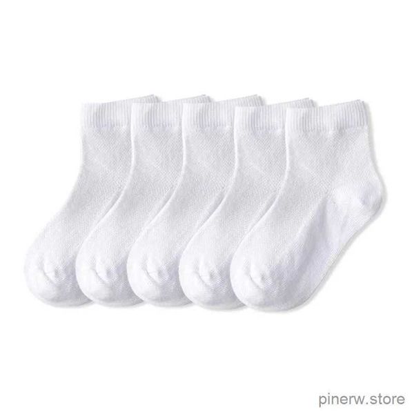 Chaussettes pour enfants 5 paires/lot chaussettes pour enfants garçon fille coton mode respirant maille chaussettes printemps été haute qualité 1-12 ans enfants cadeau d'anniversaire