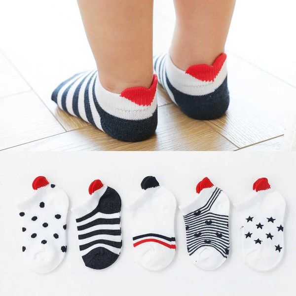 Chaussettes pour enfants 5 paires / lot 0-2y mignon beaux chaussettes de bébé