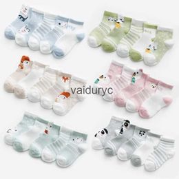 Kids Socks 5pairs/Lot Infant Baby Socks Summer Mesh Dunne Baby Socks For Girls Cotton Newborn Boy Toddler Socks Baby Design Accessoires H240508