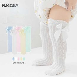 Kids Socks Baby Bownot Socks Spanish style loose loop Princess Dress Socks summer mesh short Girl school Socks Childrens socks Y240504