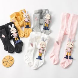 Kindersokken Panty's voor babymeisjes Cartoon Kousen 3D Konijn Schattig Meisjes Panty Katoen Herfst Winterbroek Gebreide Sokken Broeken 0-4 jaar 230830