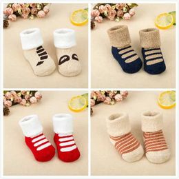 Kids Socks Baby Socks Girls Boys Print Thick Terry Clothes Newborn Accessories Kids Children Toddlers Slipper Gift Clothes Infant Stuff d240528