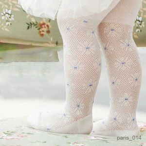 Chaussettes pour enfants collants coton coton mignon fleur enfants filles vêtements blancs maillot floral nouveau-né les collants pantalon de printemps d'été pour tout-petit